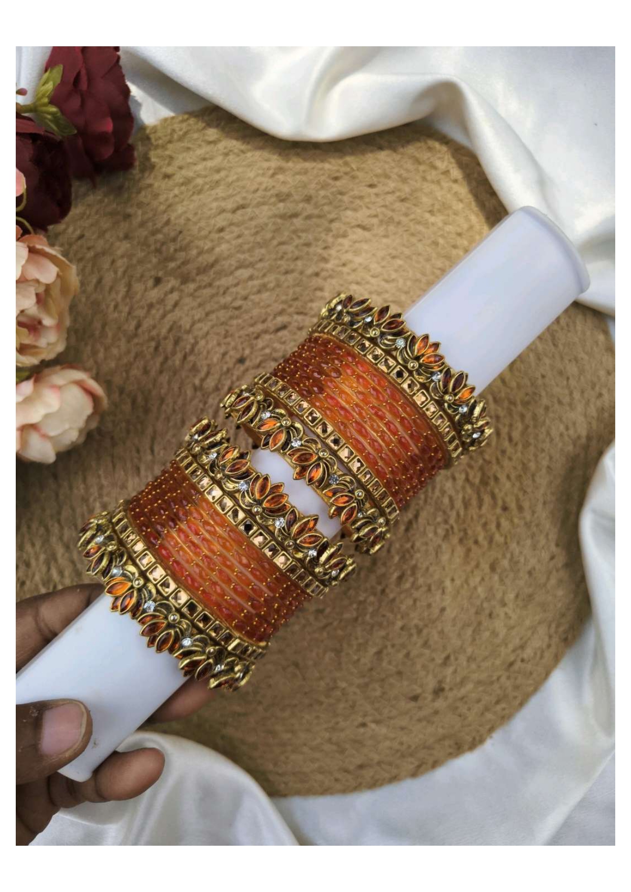 THAMARAI  2.0 (Orange with gold)