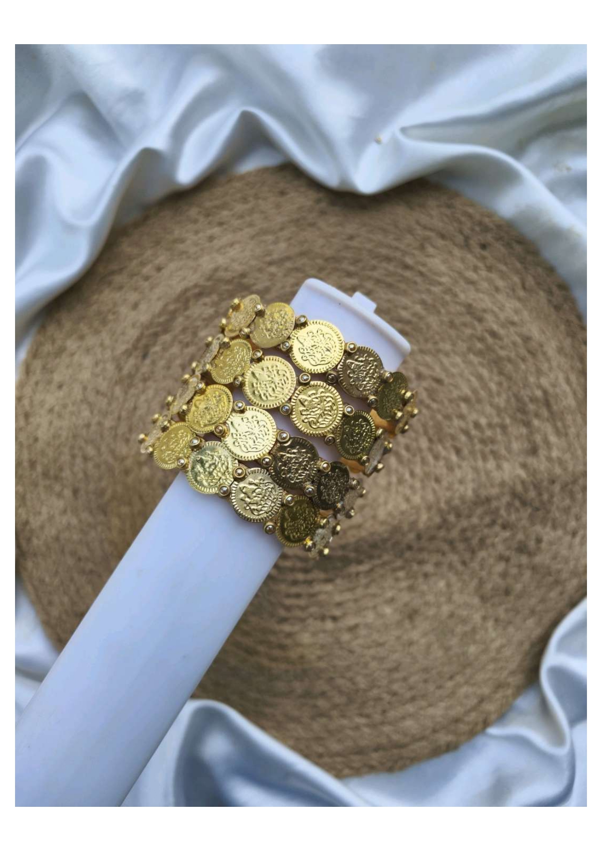 Big coin border bangles 