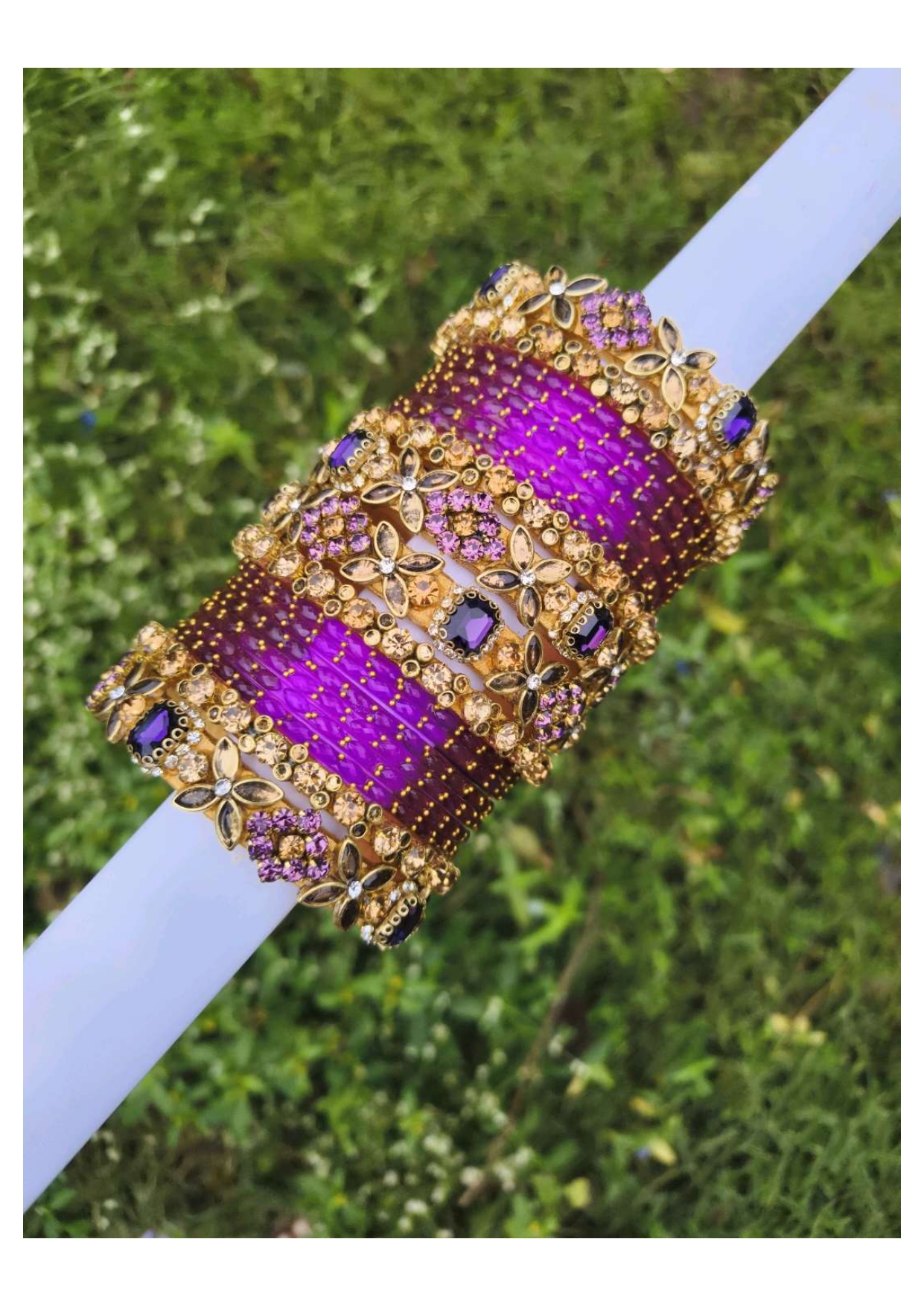 CRYSTAL (Purple with gold)