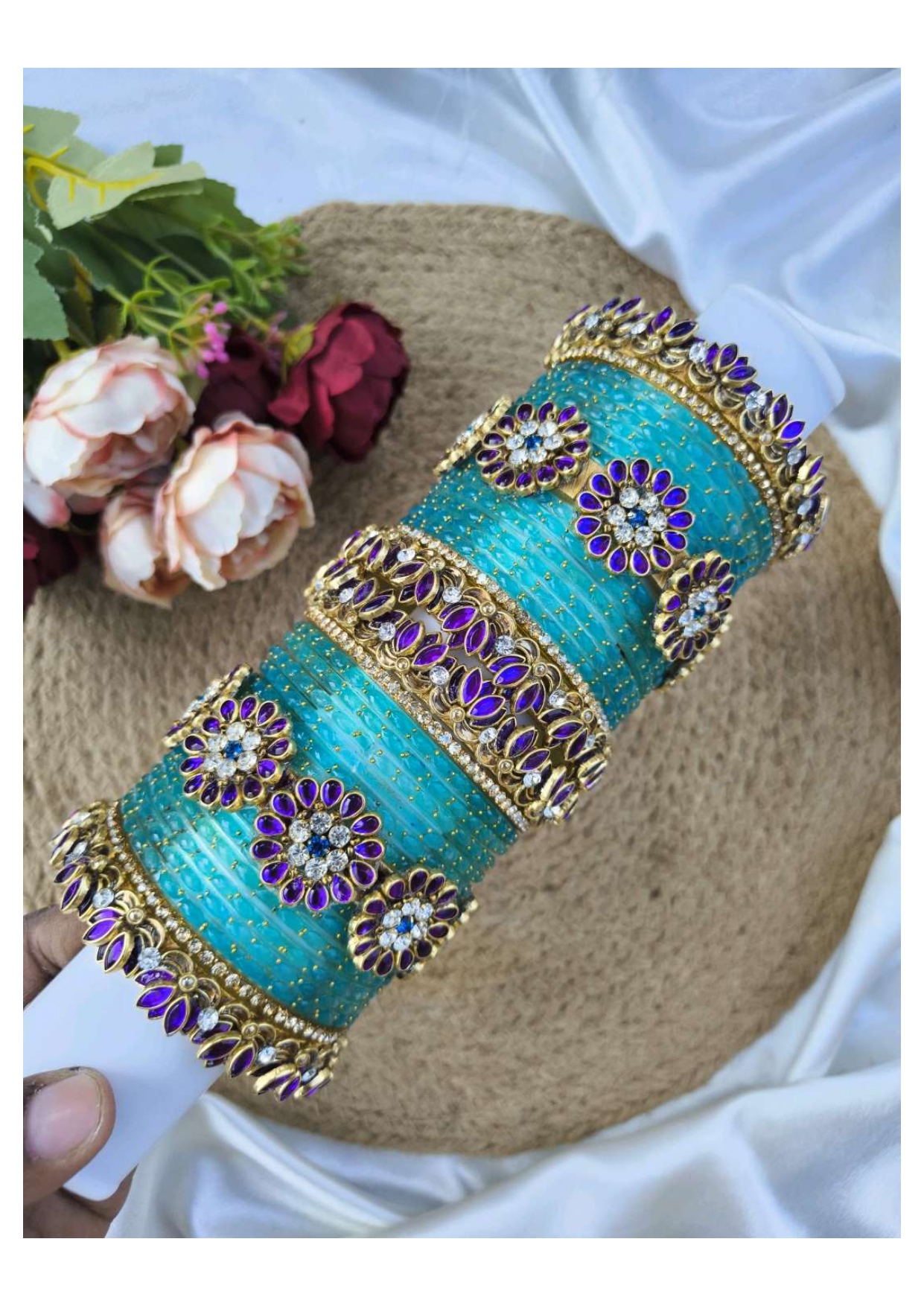 JADU (Purple with aqua blue)