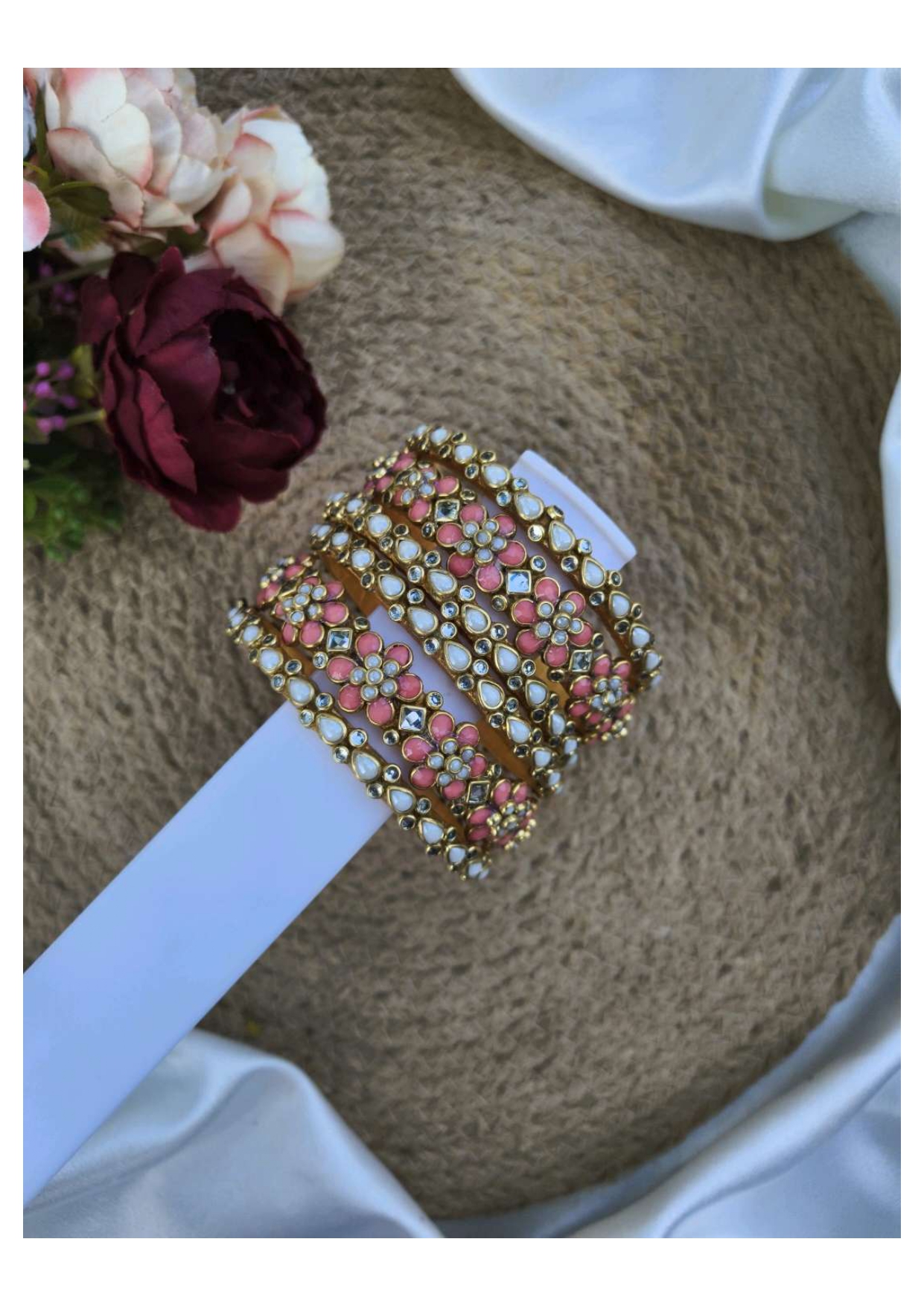 MINI VASUTHA (Peach with white)