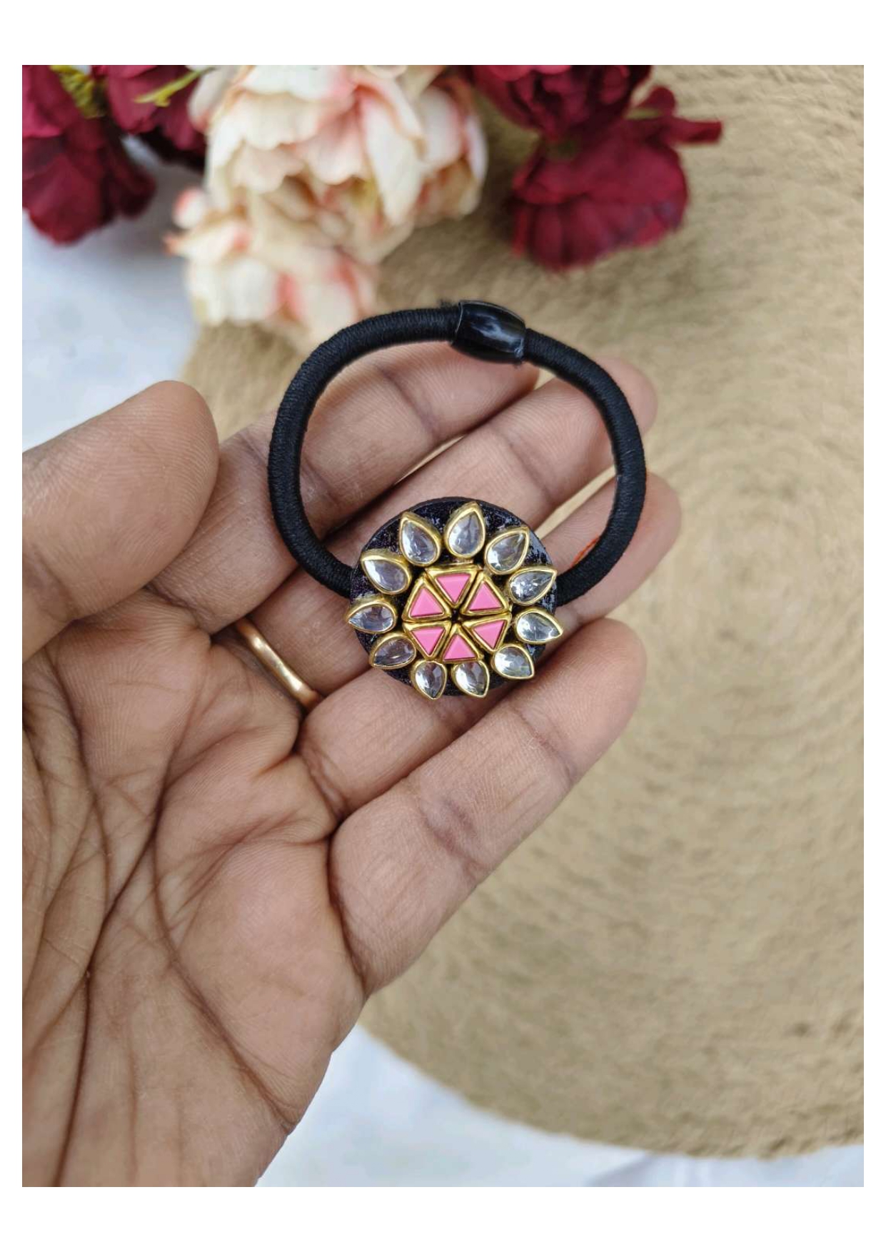 HEXA (BABY PINK WITH MIRROR WHITE)