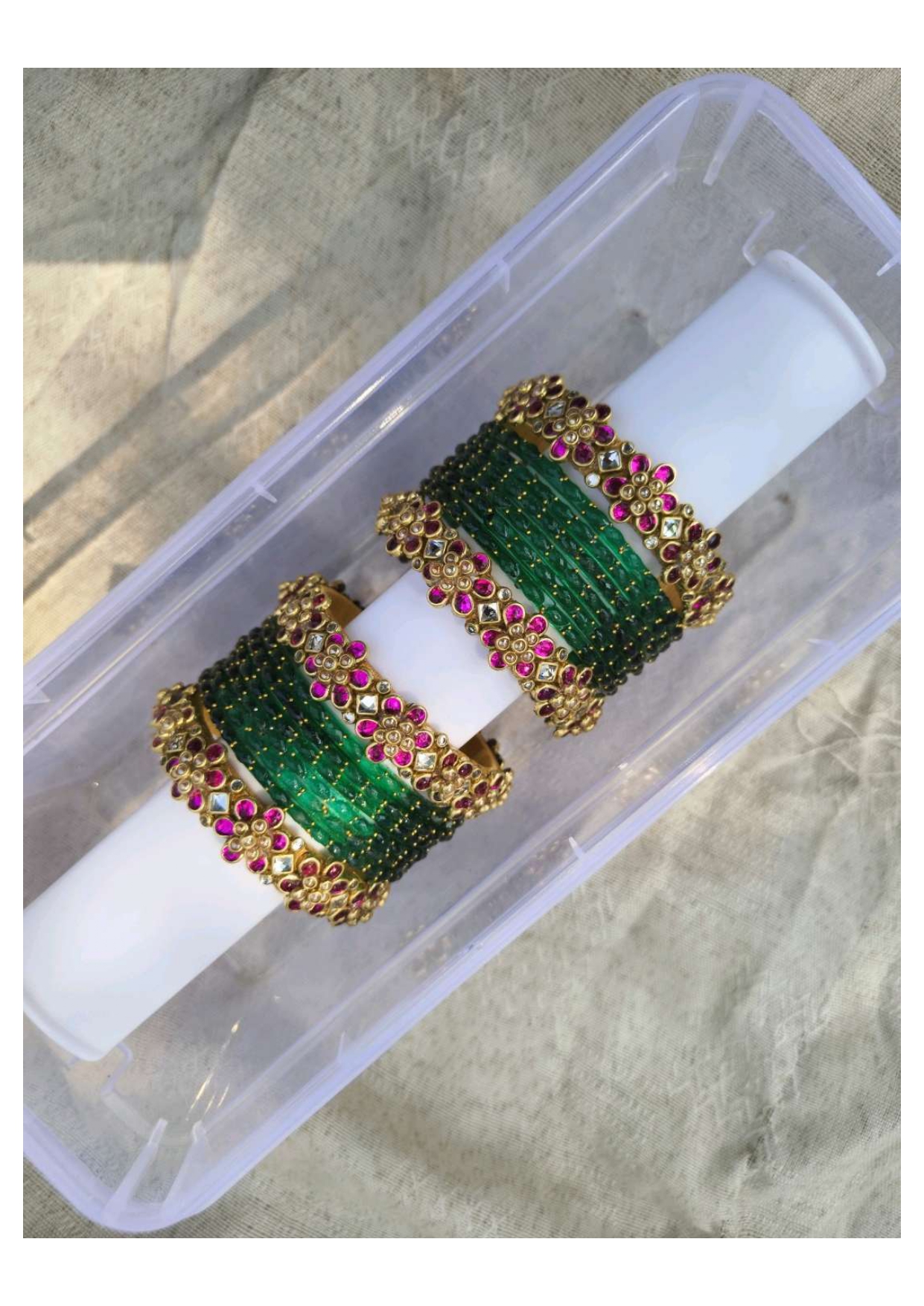 ABARNA (Dark pink with Forest green)