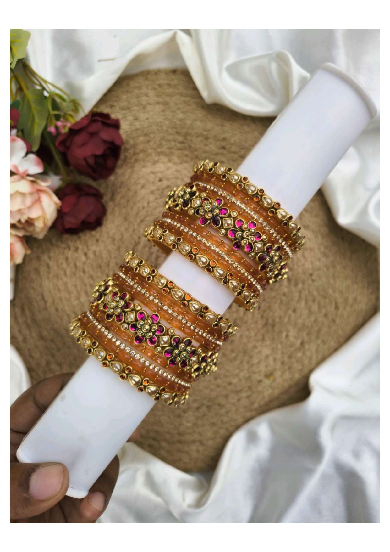 VASUTHA (Pink with orange)