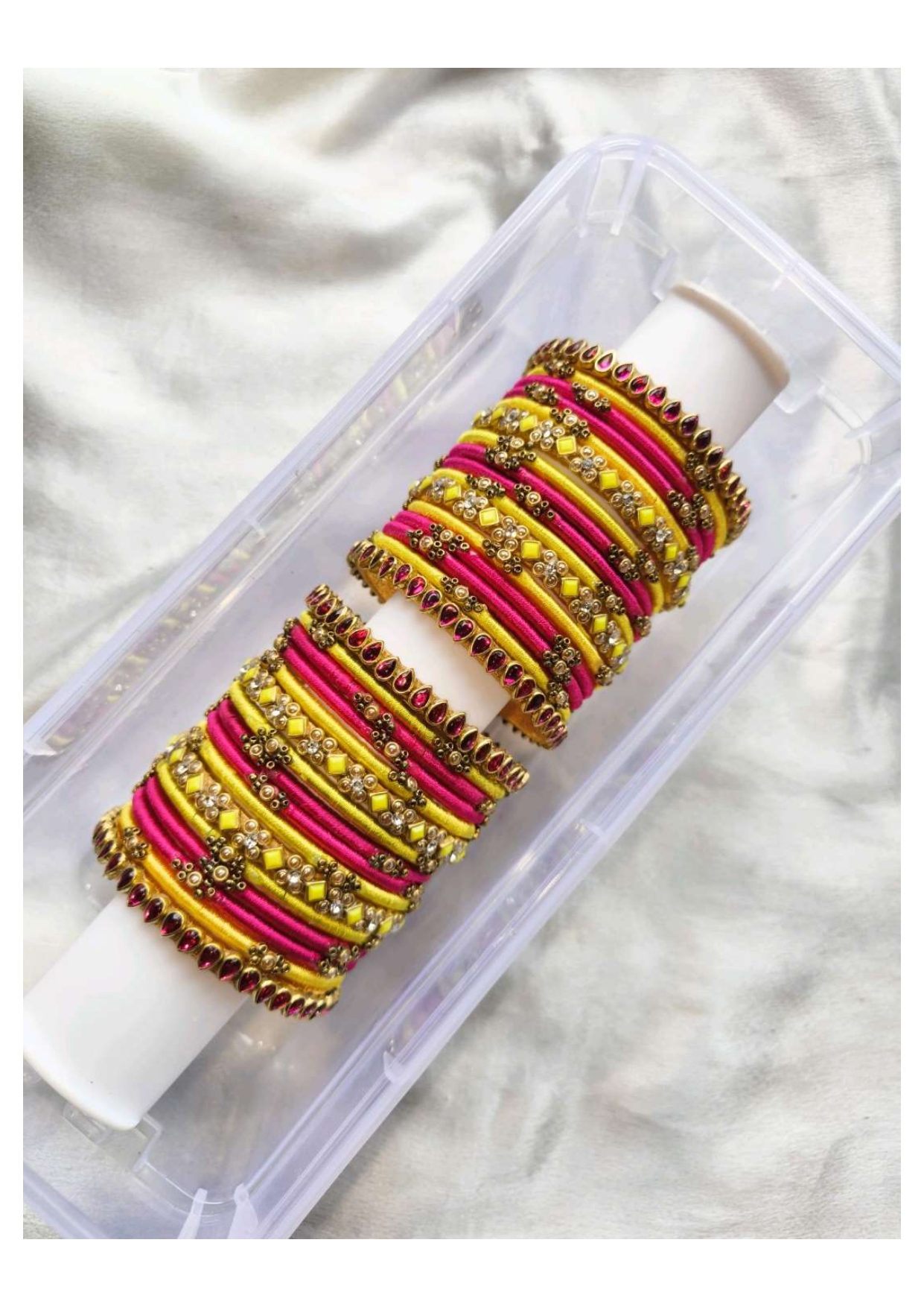 RISHI (Pink with lemon yellow)
