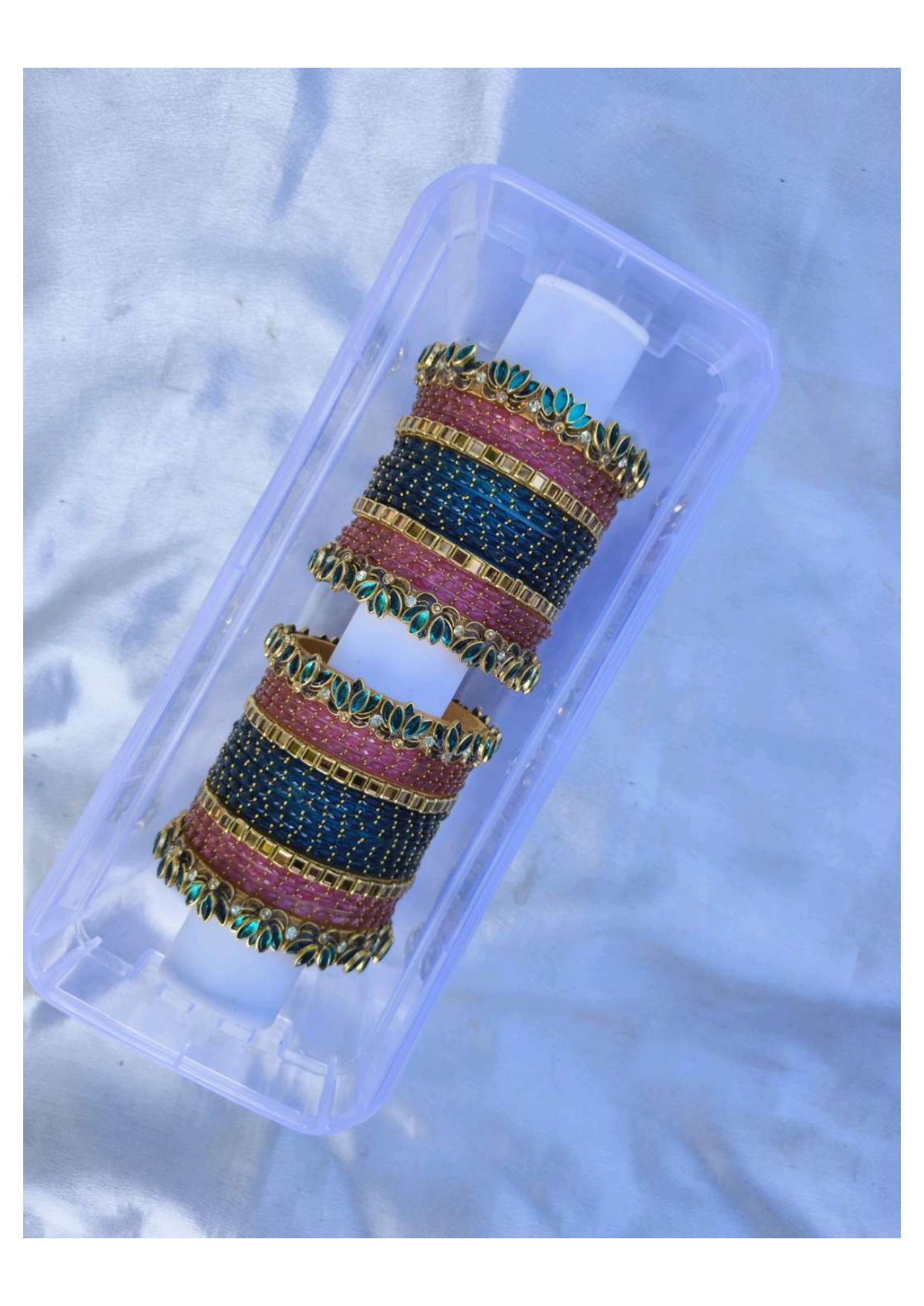 THAMARAI 1.0 (Peacock blue with onion pink)
