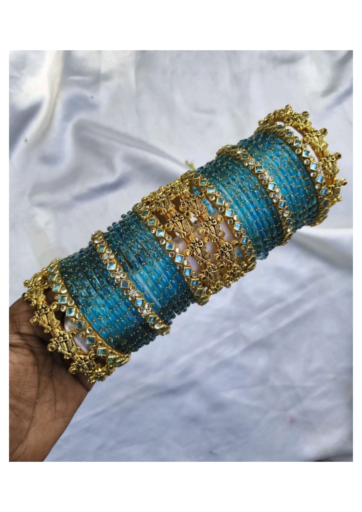 RADHA KRISHNA (Sky blue )