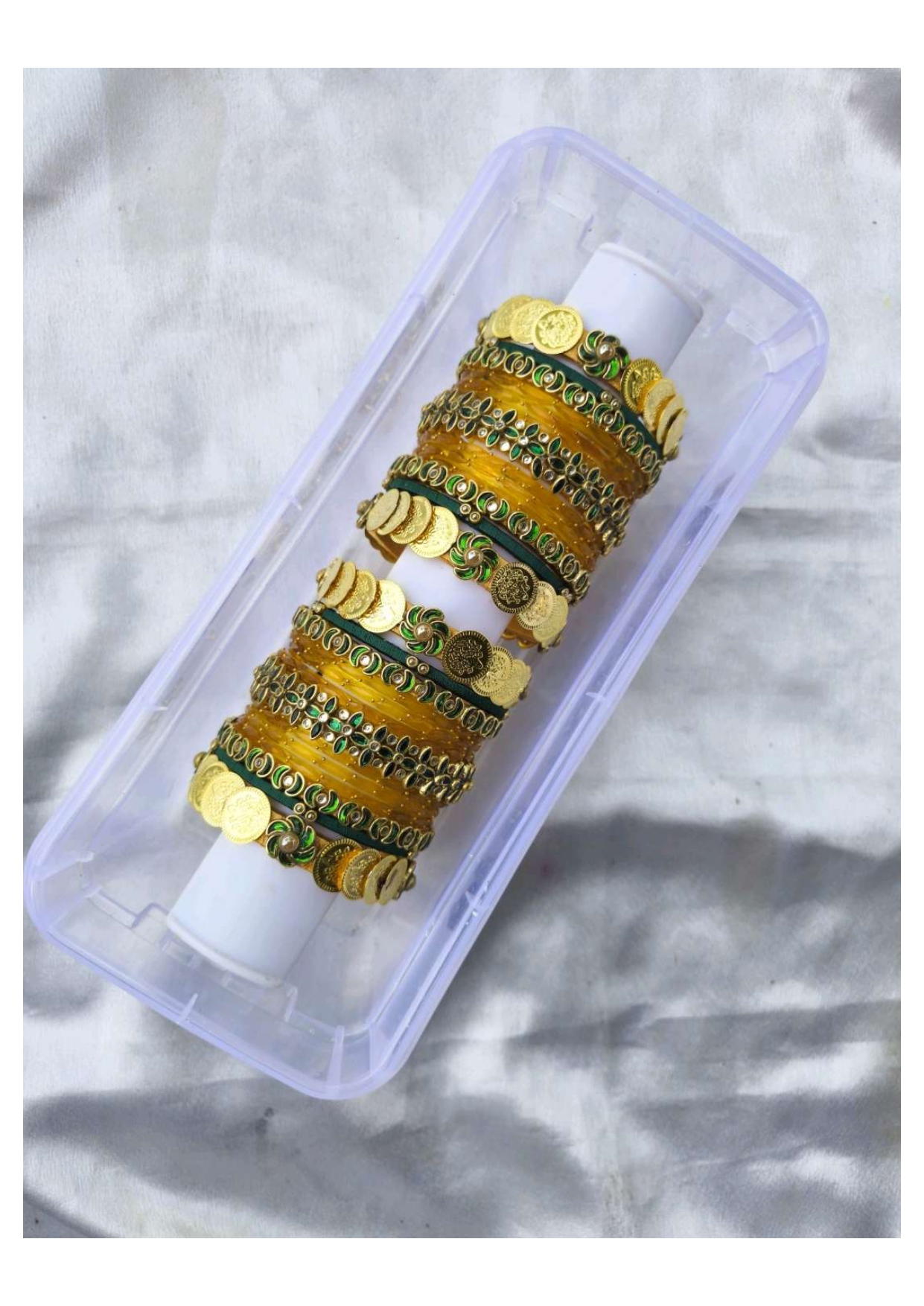 MENAKA (Green with yellowish gold)